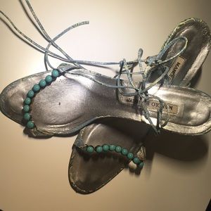 Manolo Blahnik strappy heels!